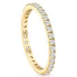 1 2 Ct Diamond Eternity Ring 10K Yellow Gold Womens Stackable Anniversary Band Supply