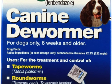 Canine Dewormer for Dogs Only, 6 Weeks and Older, 9 Pouches Total(3 Packages with 3 Pouches Each) For Discount