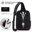 Sling Bag Fit in 14.1inch Laptop with USB Charging Bottle Pocket 8L Online Sale