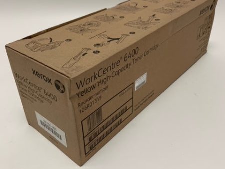 Xerox WorkCentre 6400 Yellow Toner Cartridge - 106R01319    New For Sale