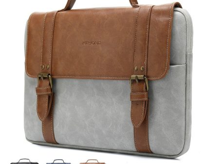 Leather Handbag Laptop Bag 13 ,14 ,15 ,15.6 inch Case For MacBook Air For Cheap