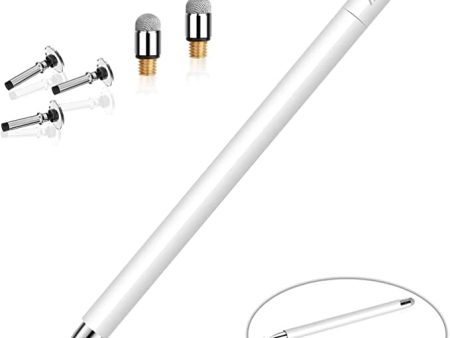 MEKO Stylus Pens for Touch Screens, Stylus Pen for iPad, Tablet Stylus Pencil with Magnetic Cap, High Sensitivity & Fine Point Universal for Android Phone iPad Pro Air Samsung and All Devices (White) For Cheap