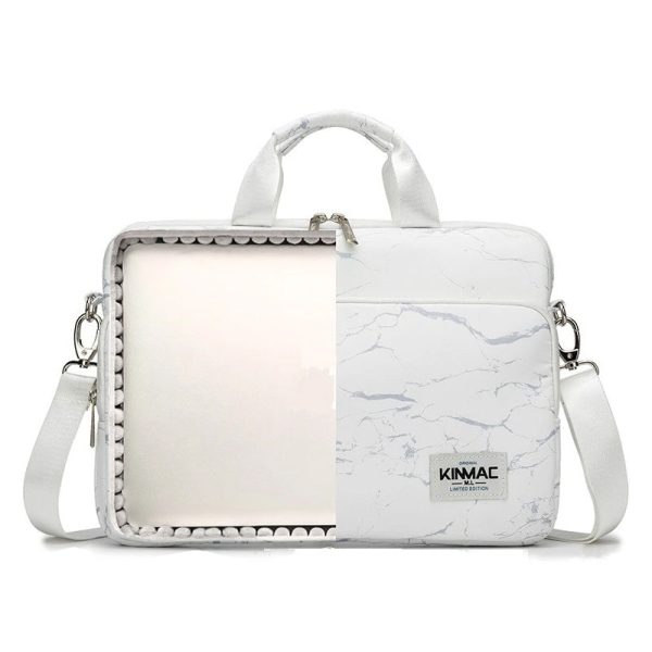 Laptop Shoulder Bag for Young Lady Handle Shoulder Messenger Case MacBook Air Pro 13.3  15 ,Marble Online