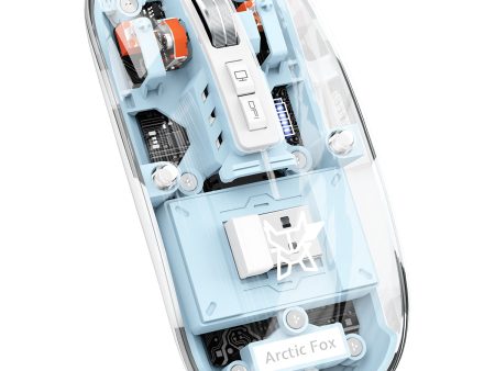 Arctic Fox Pureview Transparent Wireless and Bluetooth Rechargeable Mouse on Sale