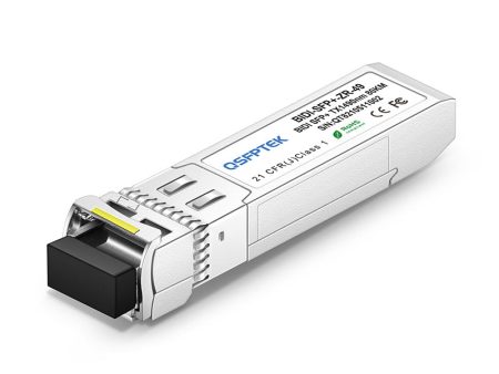 Brocade 10G-SFPP-BXU-80K Compatible 10GBASE-BX80-U BiDi SFP+ 1490nm-TX 1550nm-RX 80km DDM LC SMF Transceiver Supply