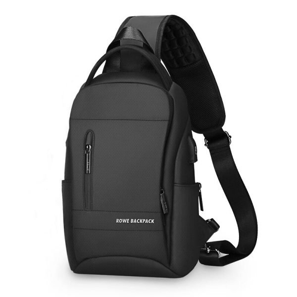 Sling Crossbody Bags Men USB Charging Chest Pack Short Trip Messengers Bag Shoulder Bag Online Hot Sale