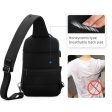 Sling Bag Fits 12inch iPad Shoulder Messenger Bags Male Waterproof USB Recharging For Cheap