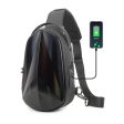 Hard Shell Sling Bag with Lock Anti-theft USB Charging Backpack Discount