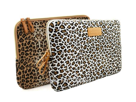 Leopard Print Sleeve Bag for Women Canvas Laptop Sleeve PC Case Pouch Notebook Bag For Dell HP Lenovo Supply