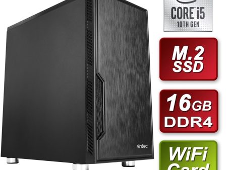 Antec PC System i5-10400 Six Core 2.9GHz 16GB 1TB SSD Wi-Fi W10 Online now