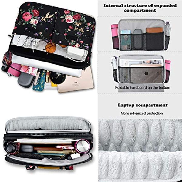 Expandable Laptop Case Briefcase Compatible with MacBook Air Pro 13  14  15  16  Supply