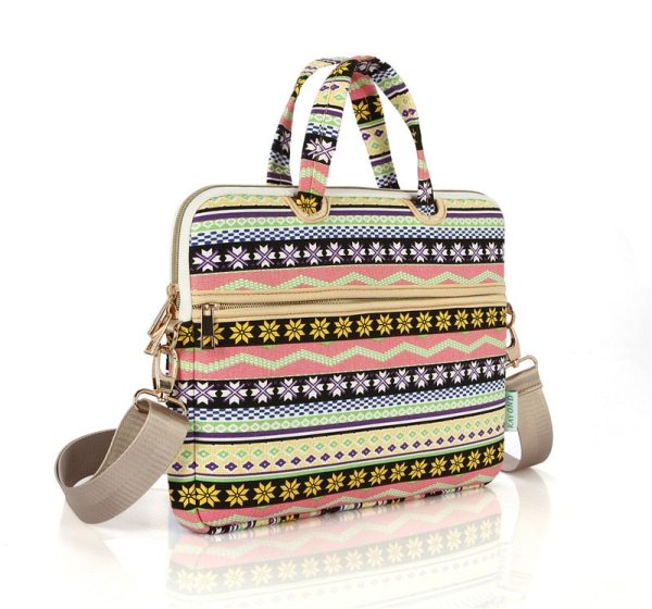 Canvas Laptop Shoulder Bag Messenger Bag for Women Hot on Sale