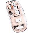 Arctic Fox Pureview Transparent Wireless and Bluetooth Rechargeable Mouse on Sale