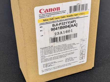 Canon BJI-P321Y Yellow Ink Tank 4pk - 9041B004    New Online Sale