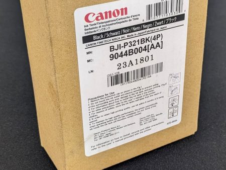 Canon BJI-P321BK Black Ink Tank 4pk - 9044B004    New Hot on Sale